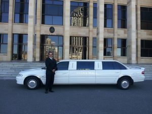 white limousine with Expedient Limo